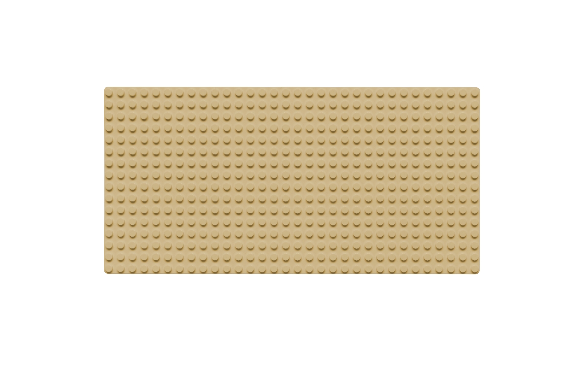 Grundplatte 16 x 32 Noppen (sand)