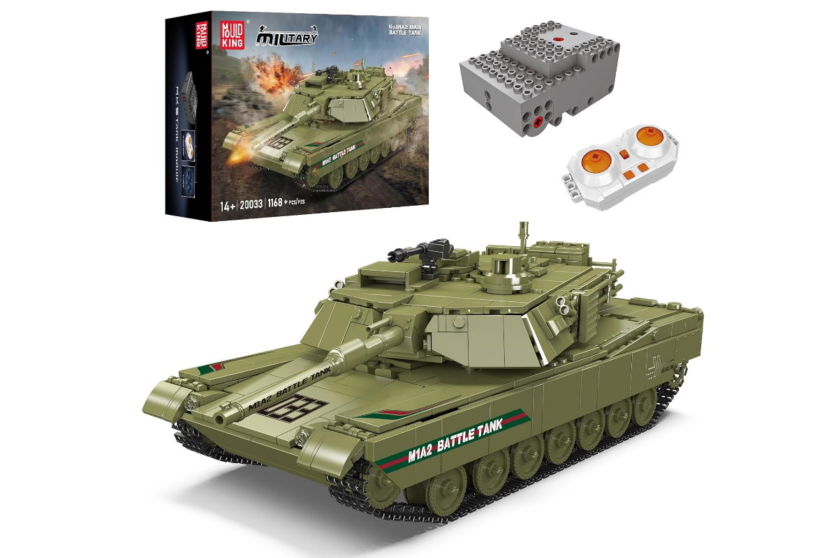 Ferngesteuerter Panzer USA M1A2 Abrams aus Klemmbausteinen