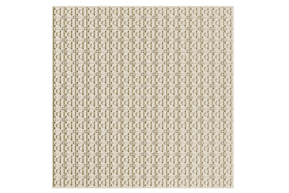 Grundplatte unterbaubar 32 x 32 Noppen (weiß)
