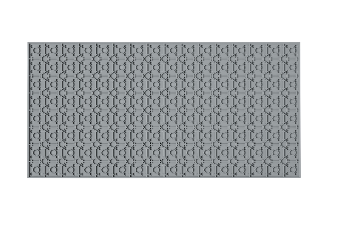 Grundplatte 16 x 32 Noppen unterbaubar (hellgrau)