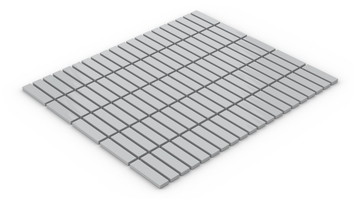 100 Stück Fliesen 1 x 4  tile light blush grey