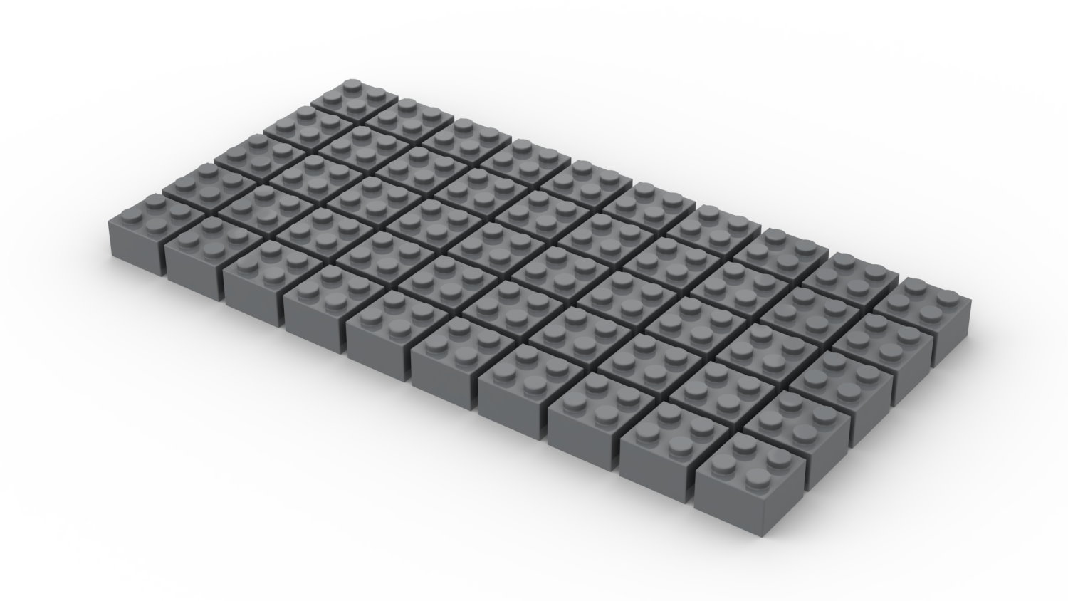 50 Stück 2 x 2 Brick dark bluish grey