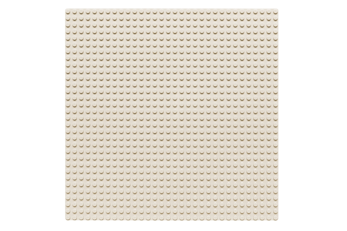 Grundplatte 32 x 32 Noppen (weiß)