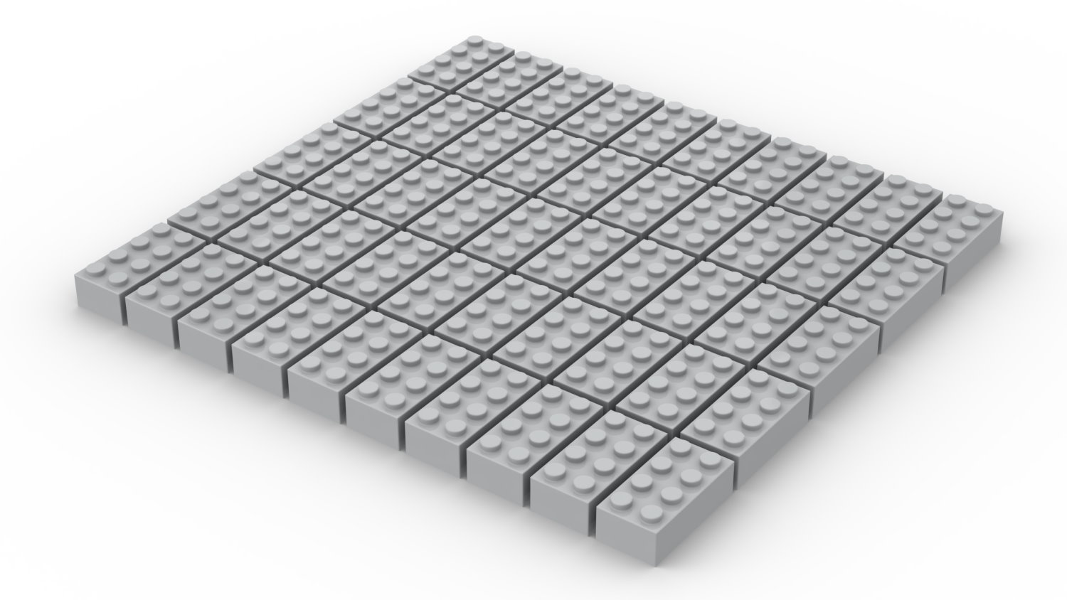 50 Stück 2 x 4 Brick light bluish grey