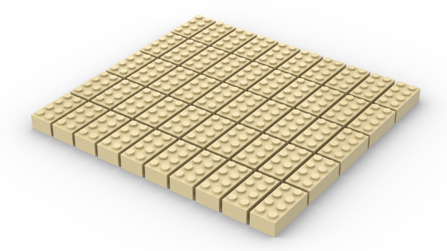 50 Stück 2 x 4 Brick tan