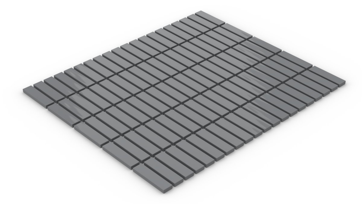 100 Stück Fliesen 1 x 4  tile dark bluish grey