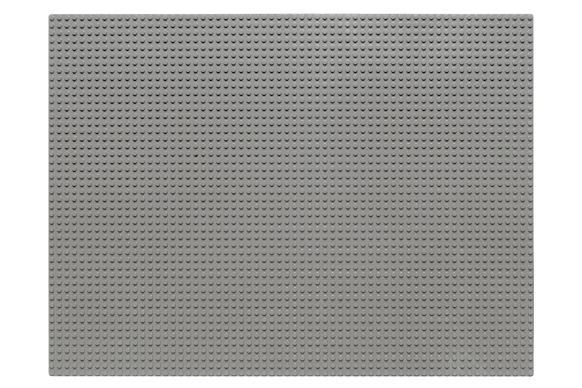 Grundplatte 48 x 64 Noppen (hellgrau)