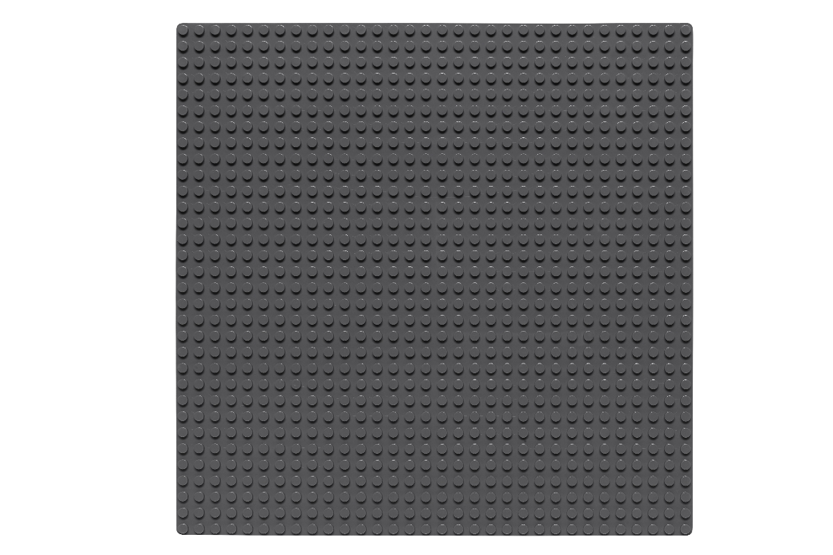 Grundplatte 32 x 32 Noppen (dunkelgrau)