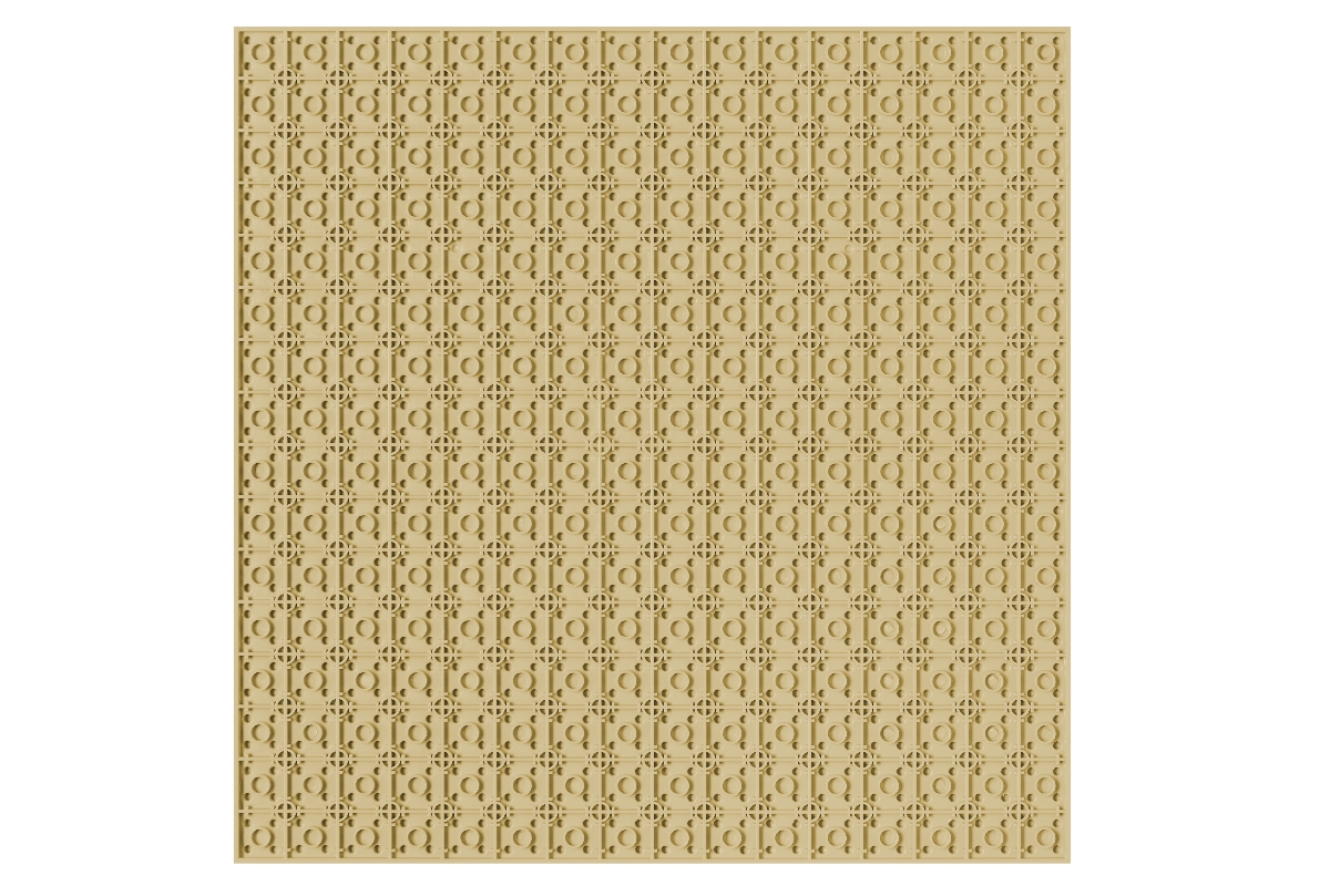 Grundplatte unterbaubar 32 x 32 Noppen (sand)