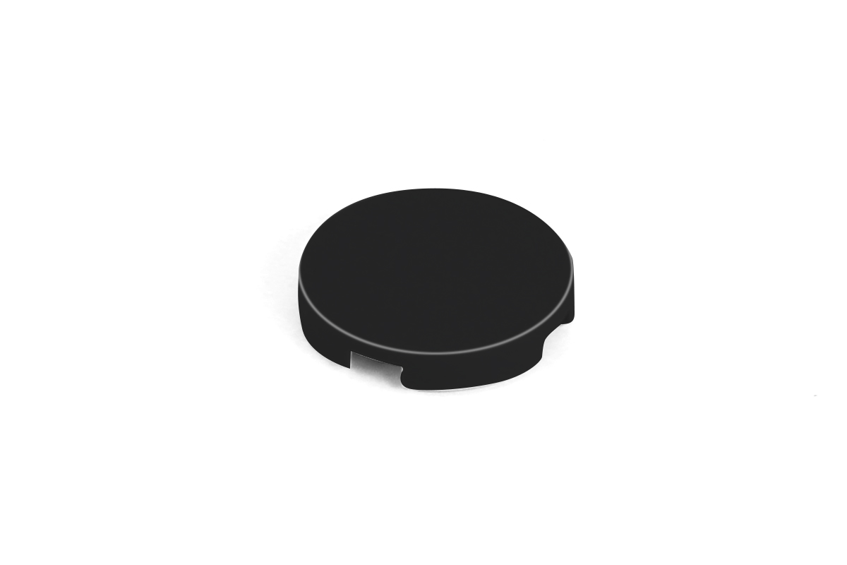100 Stück Fliesen 2 x 2 round  tile schwarz