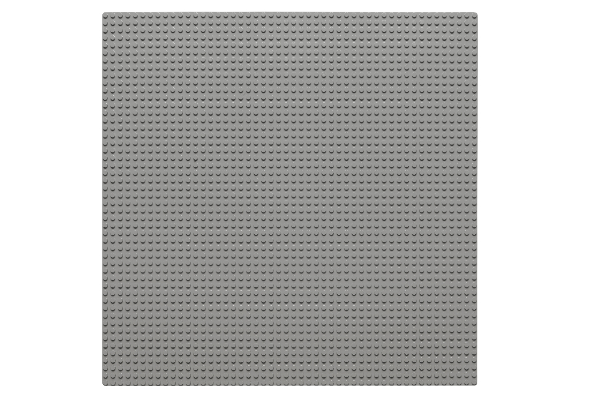 Grundplatte 50 x 50 Noppen (hellgrau)