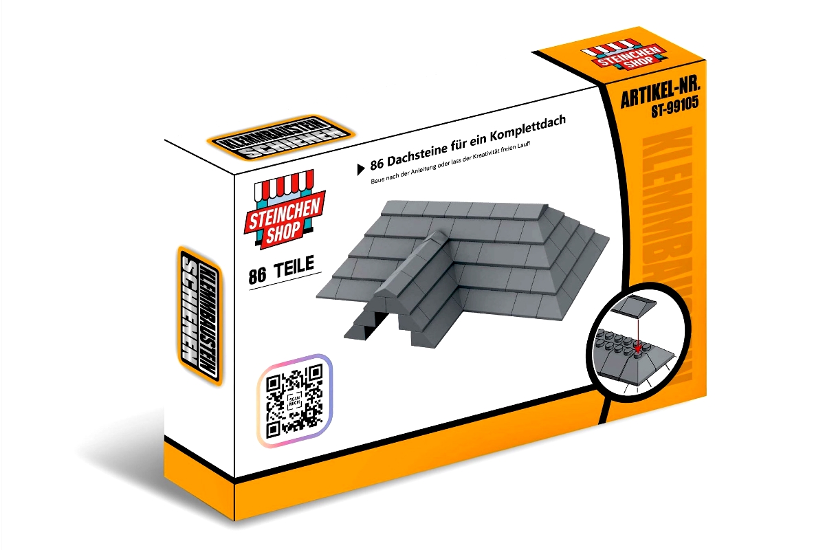 Dachstuhl aus diversen Slopes aus gobricks Steinen in dark bluish grey