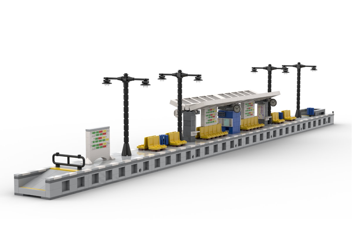 Moderner Modularer Bahnsteig