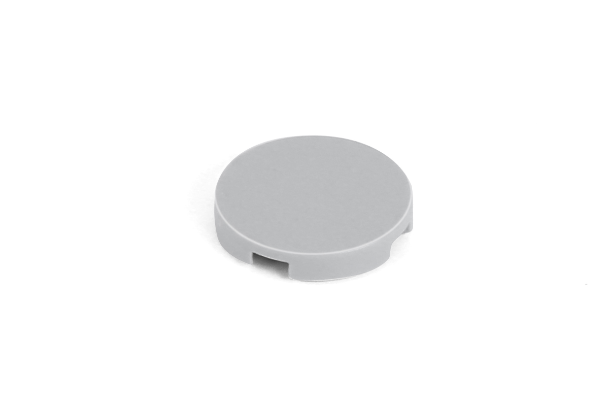 100 Stück Fliesen 2 x 2 round  tile light bluish grey