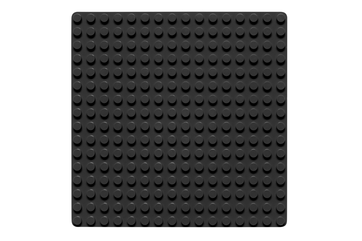 Grundplatte 16 x 16 Noppen (schwarz)