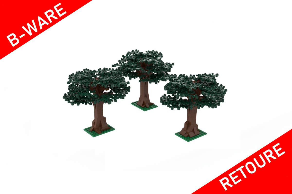 B-WARE 3er Set Großer Baum dunkelgrün