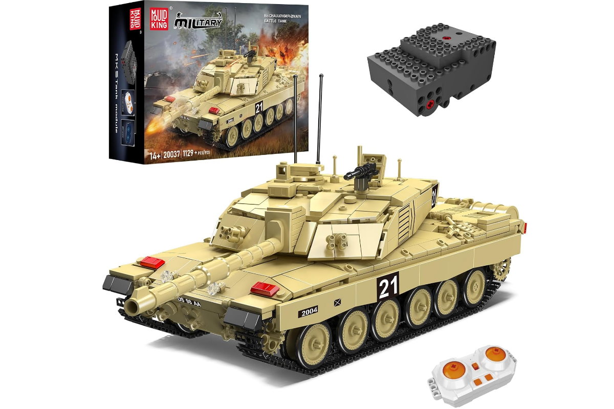 Ferngesteuerter Panzer USA Challanger 2 aus Klemmbausteinen