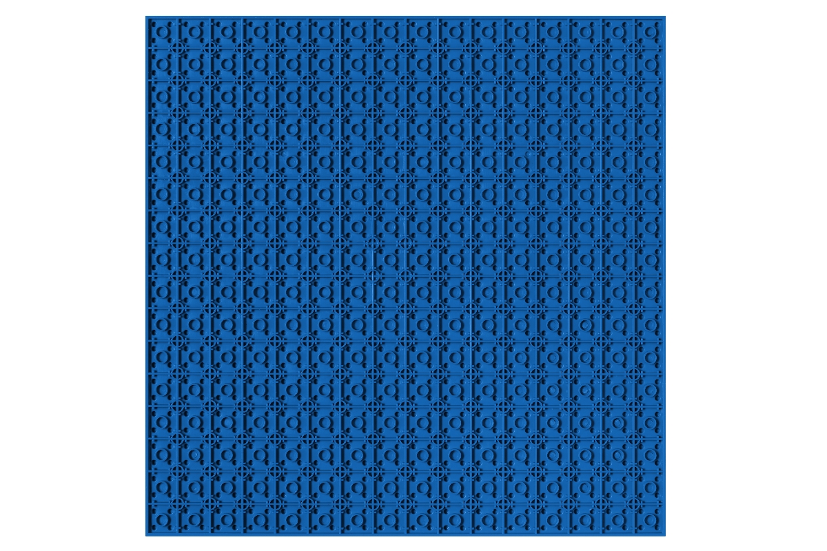 Grundplatte unterbaubar 32 x 32 Noppen (blau)