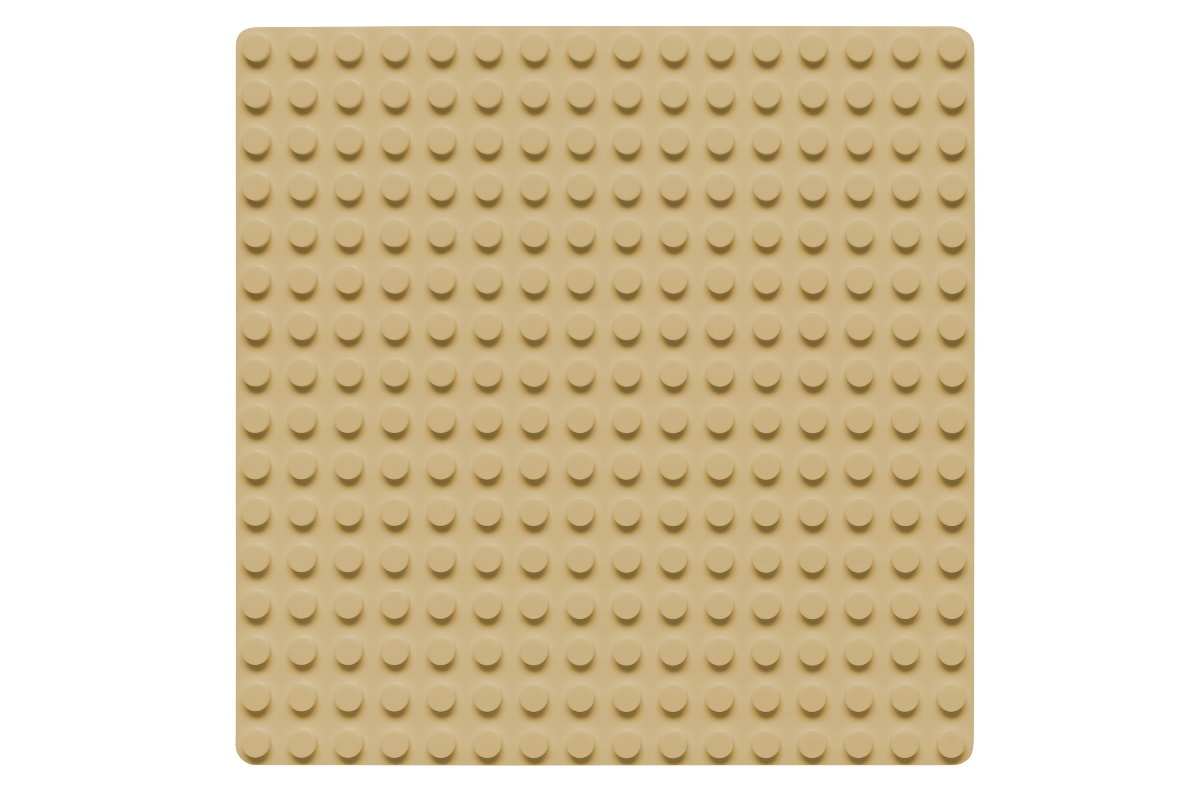 Grundplatte 16 x 16 Noppen (sand)