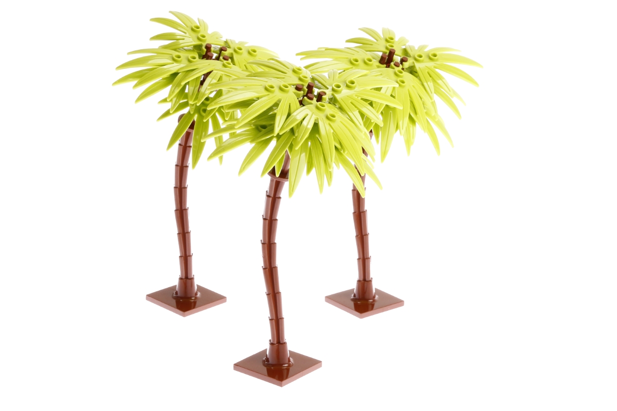 3er Set Palme lime