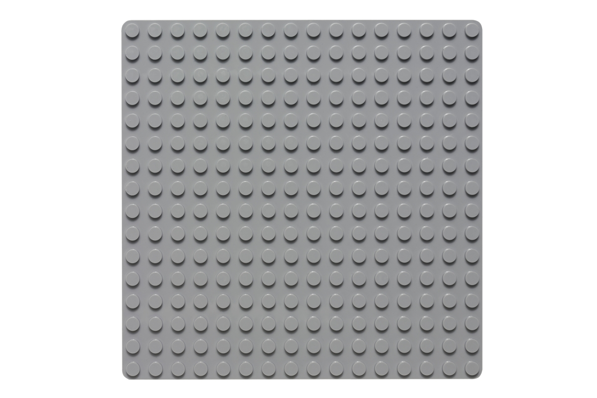 Grundplatte 16 x 16 Noppen (hellgrau)