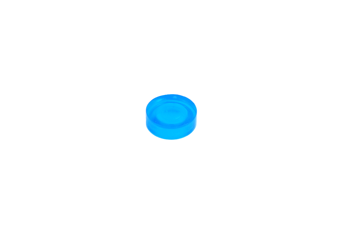 200 Stück Fliesen 1 x 1 round tile trans clear dark blue