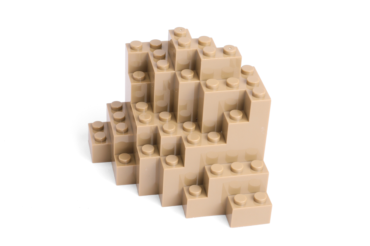 5 Stück Felsen rock panel 8 x 8 x 6 Medium Symmetric dark tan