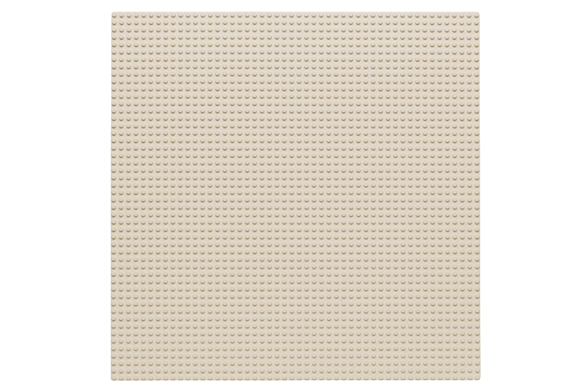 Grundplatte 50 x 50 Noppen (weiß)
