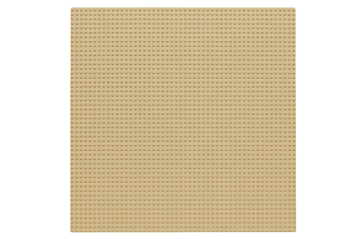 Grundplatte 50 x 50 Noppen (sand)