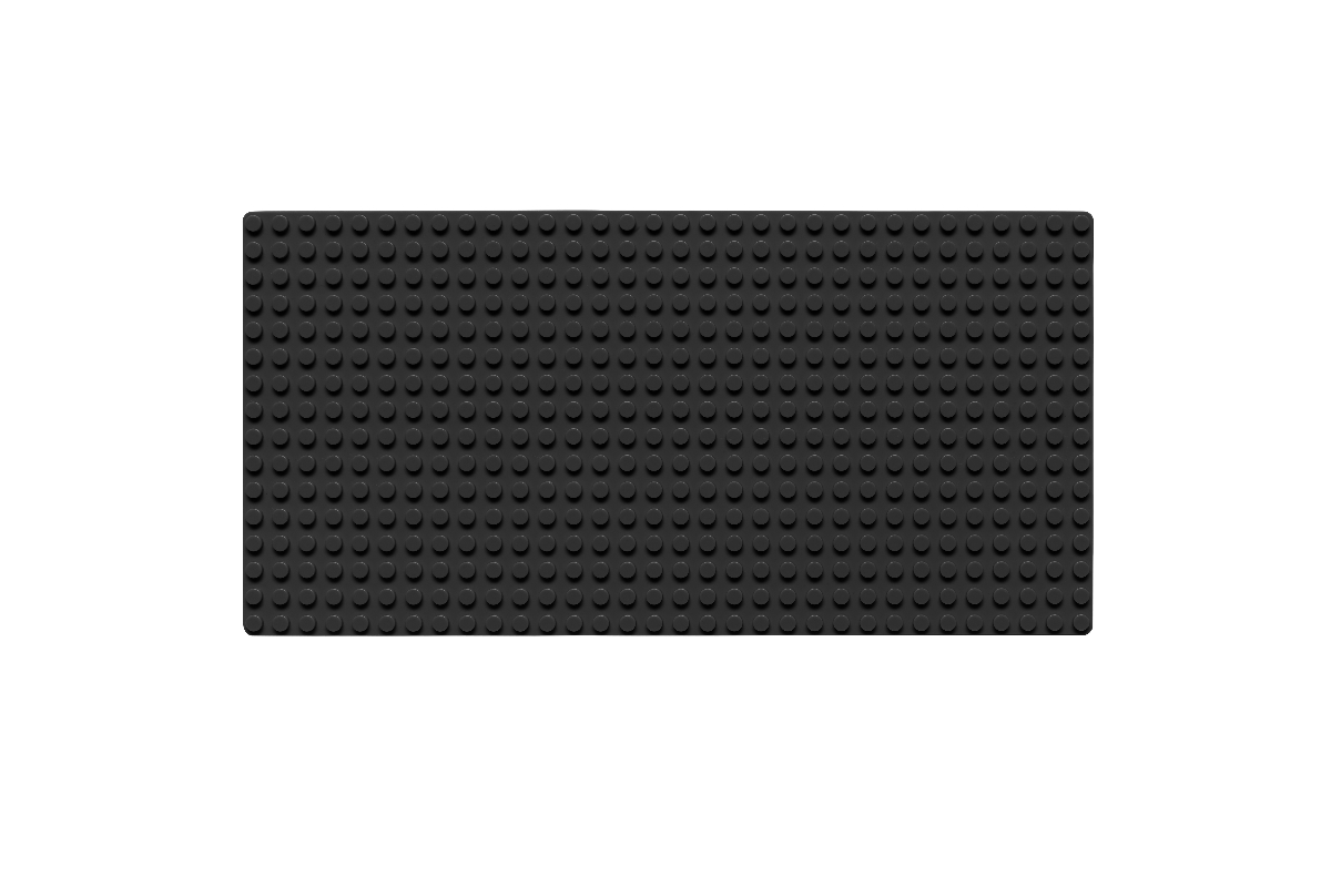 Grundplatte 16 x 32 Noppen (schwarz)
