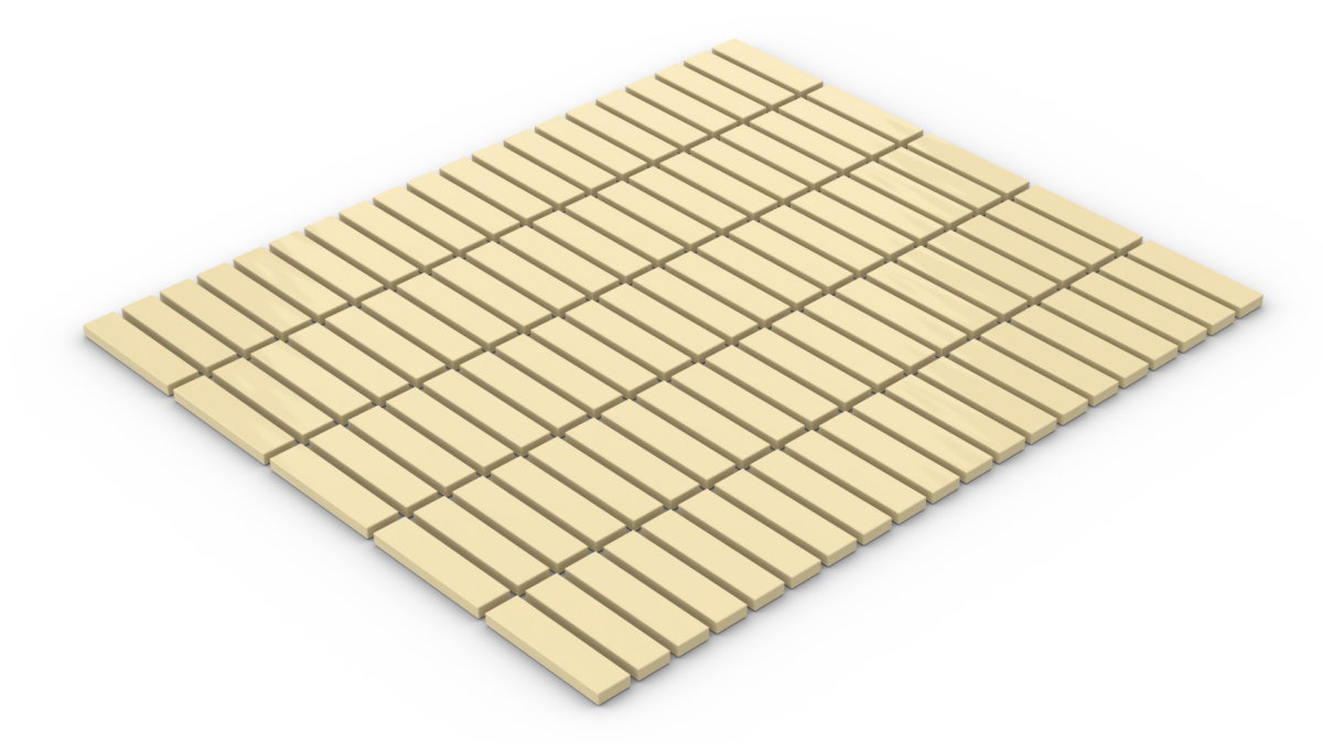 100 Stück Fliesen 1 x 4  tile tan