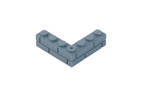 20 Stück Mauersteine 4 x 4 corner brick modified with Masonry Profile Farbe sand blue