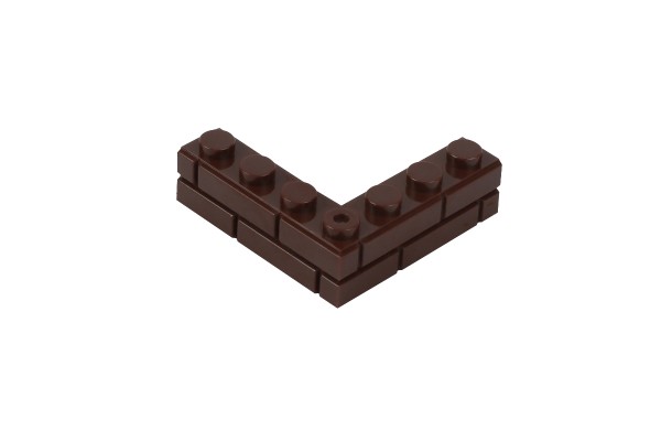 20 Stück Mauersteine 4 x 4 corner brick modified with Masonry Profile Farbe reddish brown