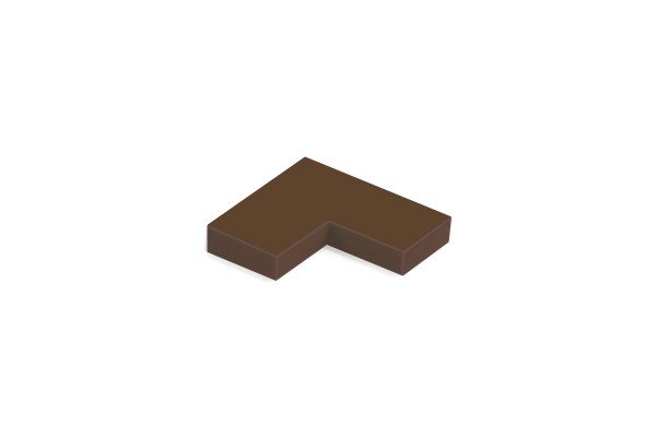 100 Stück Fliesen 2 x 2 corner tile reddish brown