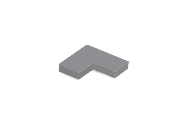 100 Stück Fliesen 2 x 2 corner tile dark bluish grey