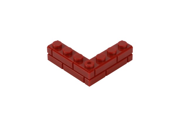 20 Stück Mauersteine 4 x 4 corner brick modified with Masonry Profile Farbe dark red